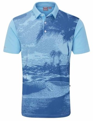 PING Tiago heren polo, baltic sea multi