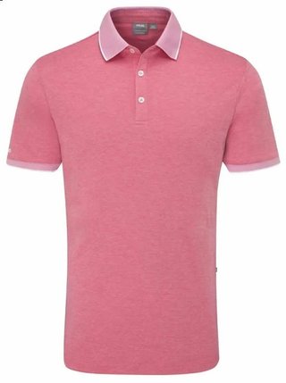 PING Gideon heren polo, rhapsody pink marl