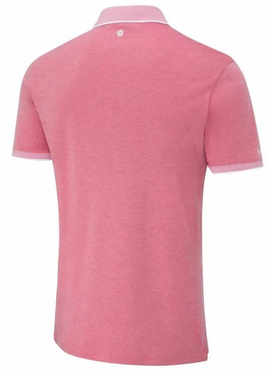 PING Gideon heren polo, rhapsody pink marl