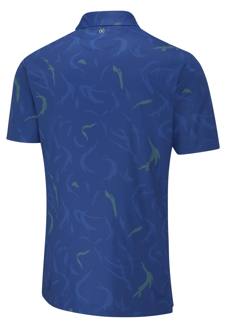 PING Ephron Printed heren polo, inky multi
