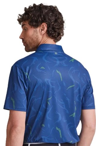 PING Ephron Printed heren polo, inky multi