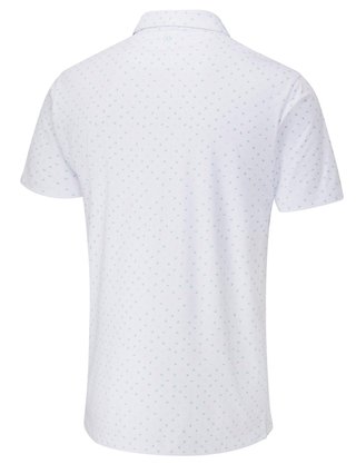 PING Ephron Printed heren polo, wit/green bay multi