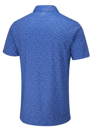 PING Ephron Printed heren polo, bright cobalt multi