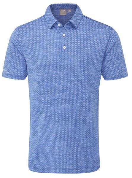 PING Rafe heren polo, bright cobalt