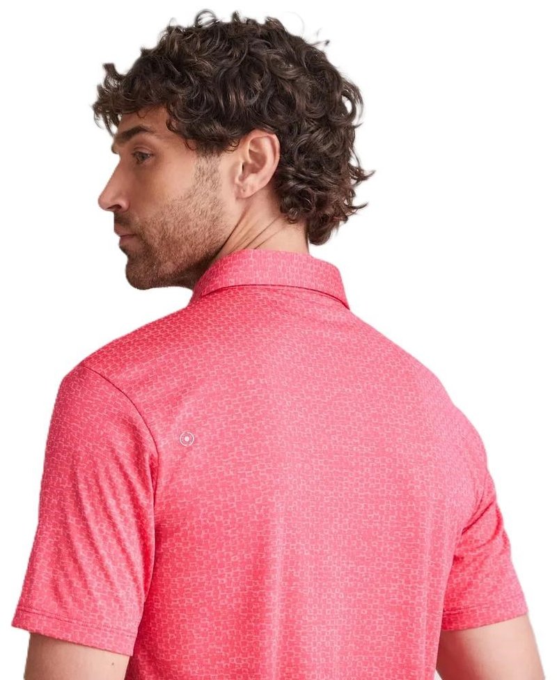 PING Rafe heren polo, rhapsody pink