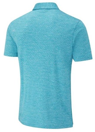 PING Rafe heren polo, turquoise