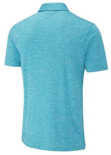 PING Rafe heren polo, turquoise