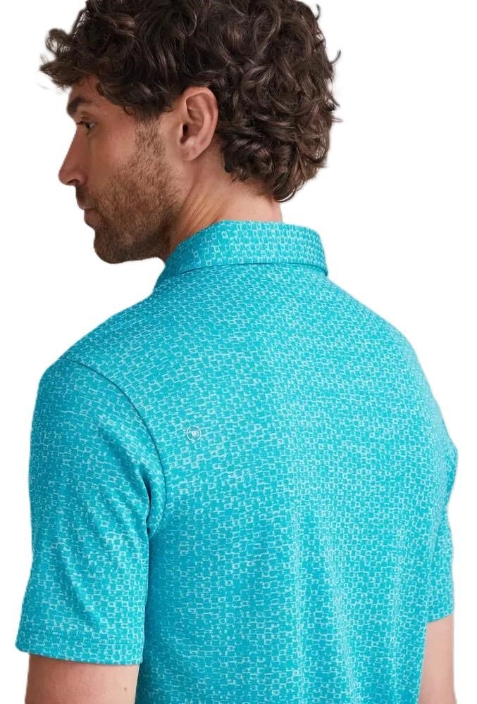 PING Rafe heren polo, turquoise