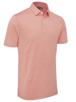 PING Rafe heren polo, wild salmon
