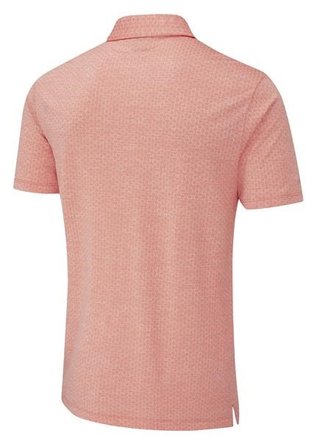 PING Rafe heren polo, wild salmon
