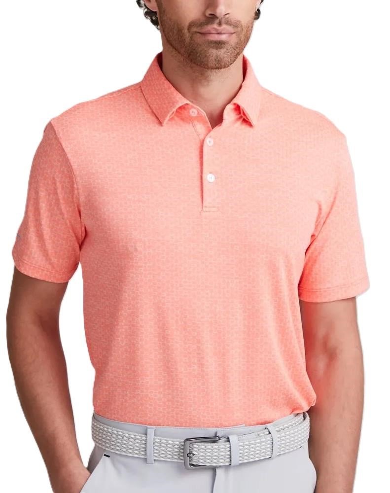 PING Rafe heren polo, wild salmon