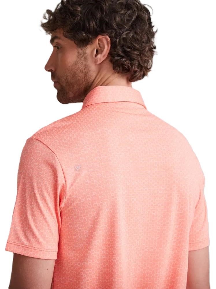 PING Rafe heren polo, wild salmon