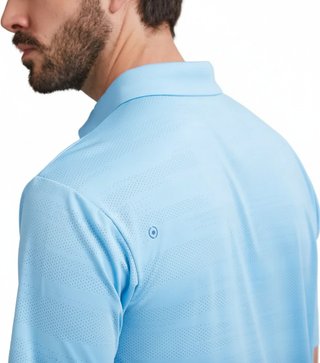 PING Claude Camo Mesh heren polo, baltic sea