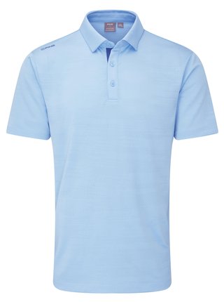 PING Claude Camo Mesh heren polo, baltic sea