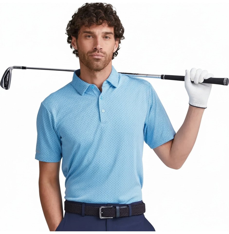 PING Hershel heren polo, baltic sea multi