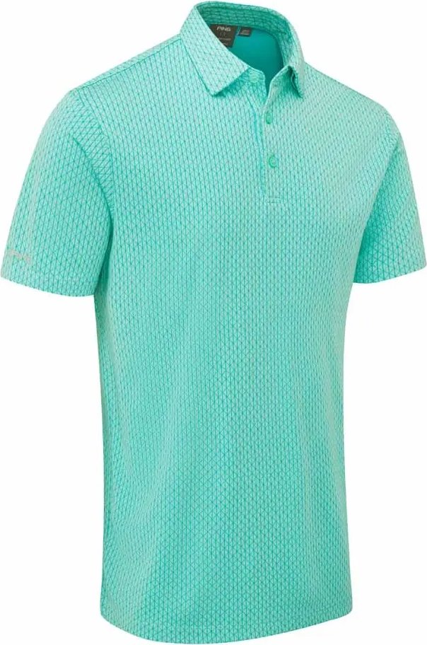 PING Hershel heren polo, green bay multi