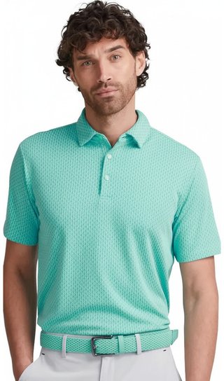 PING Hershel heren polo, green bay multi