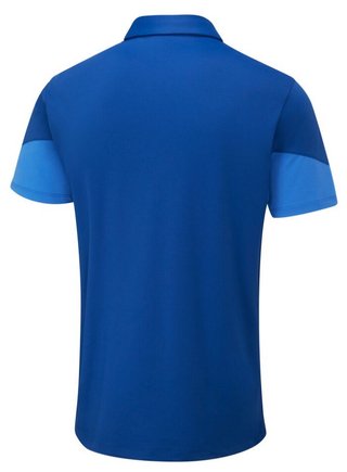 PING Ty heren polo, inky/bright cobalt