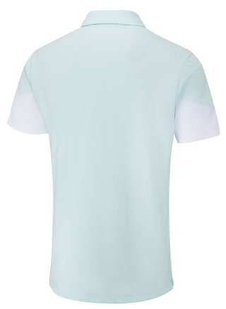PING Ty heren polo, seaspray/wit
