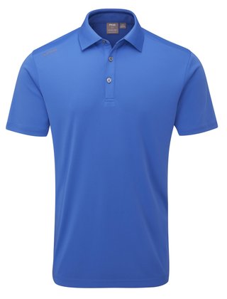PING Lindum heren polo, bright cobalt