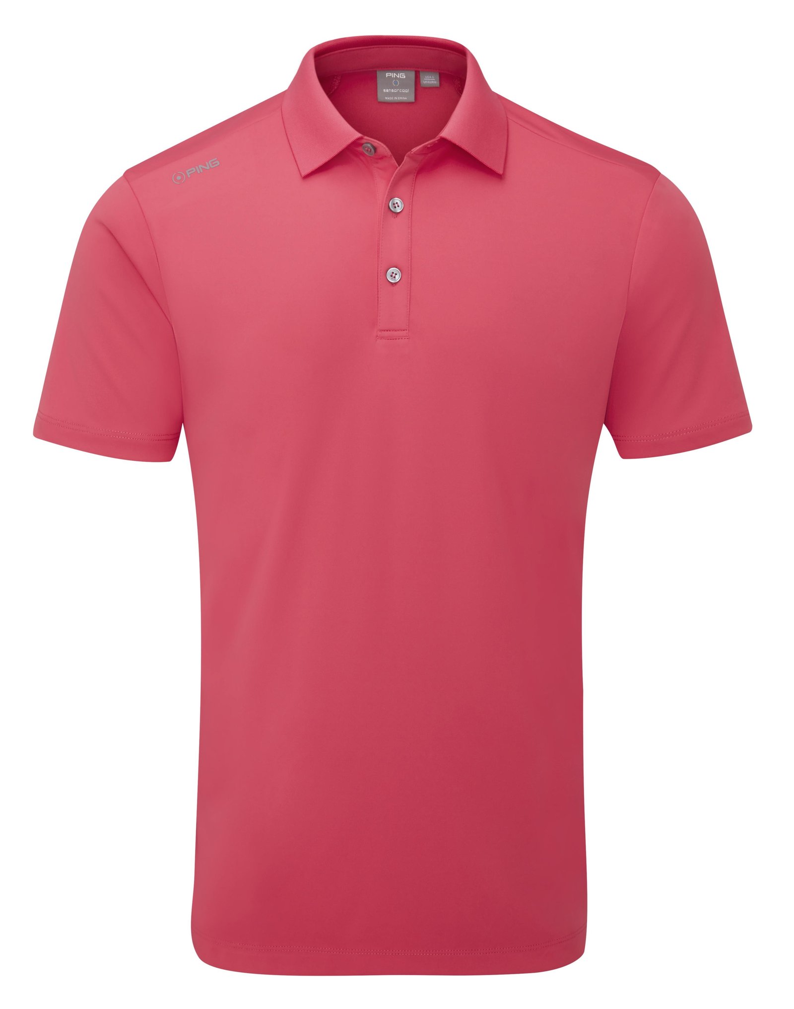 PING Lindum heren polo, rhapsody pink