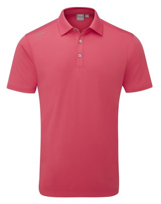 PING Lindum heren polo, rhapsody pink