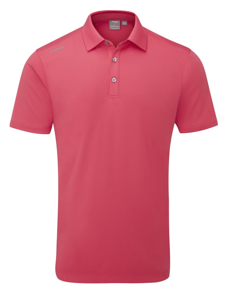 PING Lindum heren polo, rhapsody pink