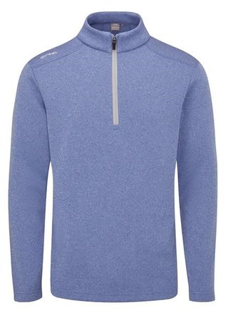 PING Ramsey half zip ribbed fleece heren pullover, bright cobalt marl