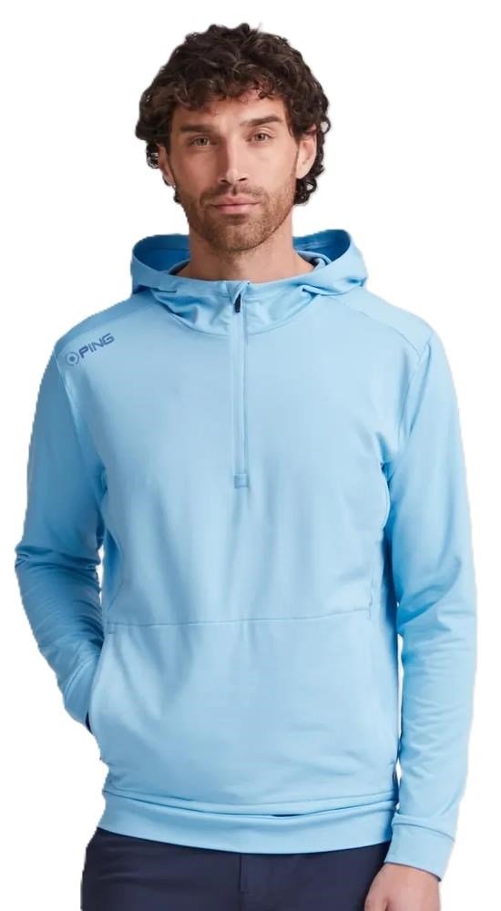 Ping Haldon Hooded Fleece heren sweater, baltic sea
