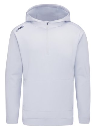 PING Haldon Hooded Fleece heren sweatshirt, pearl grey