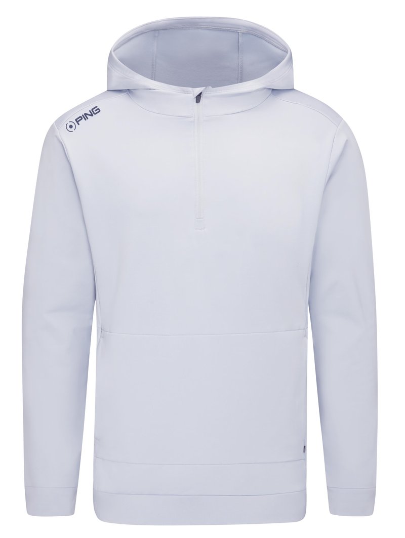 PING Haldon Hooded Fleece heren sweatshirt, pearl grey