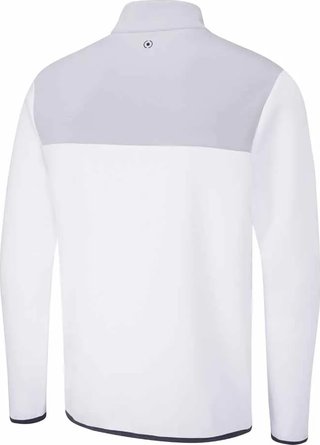 PING Kinver heren sweatshirt, wit/parelgrijs