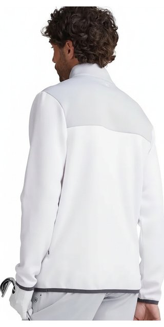 PING Kinver heren sweatshirt, wit/parelgrijs