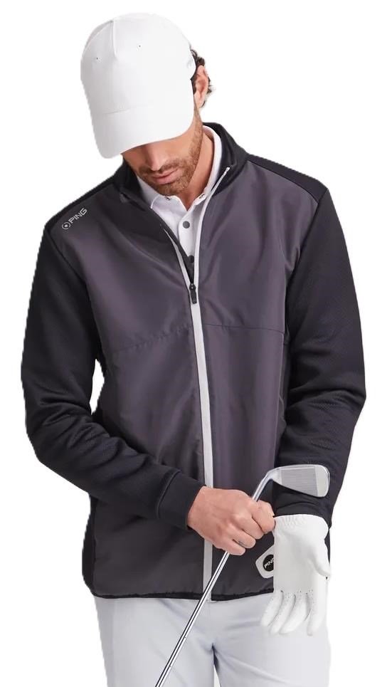 PING Burford heren jack, asphalt/black