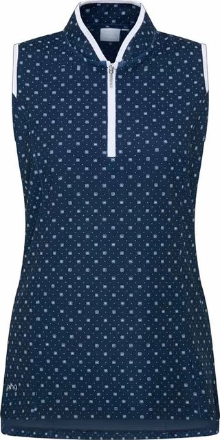 PING Penola Printed Sleeveless dames polo, micro monogram