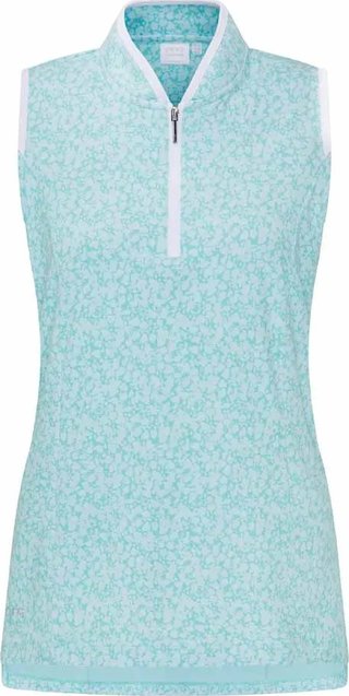 PING Penola Printed Sleeveless dames polo, splash