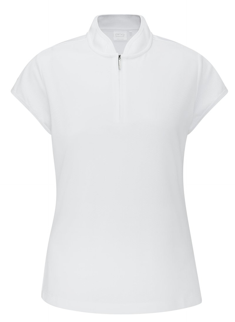 PING Evetta Jacquard dames polo, wit