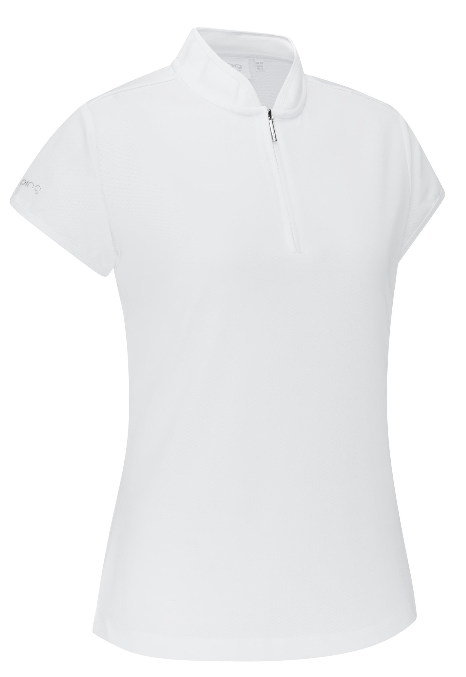 PING Evetta Jacquard dames polo, wit