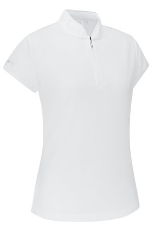 PING Evetta Jacquard dames polo, wit
