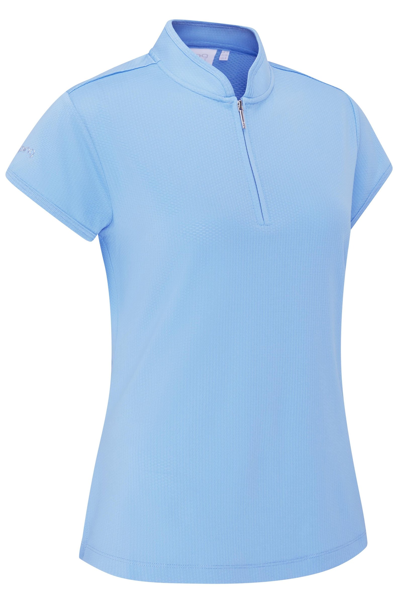 PING Evetta Jacquard dames polo, infinity blue