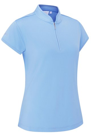 PING Evetta Jacquard dames polo, infinity blue