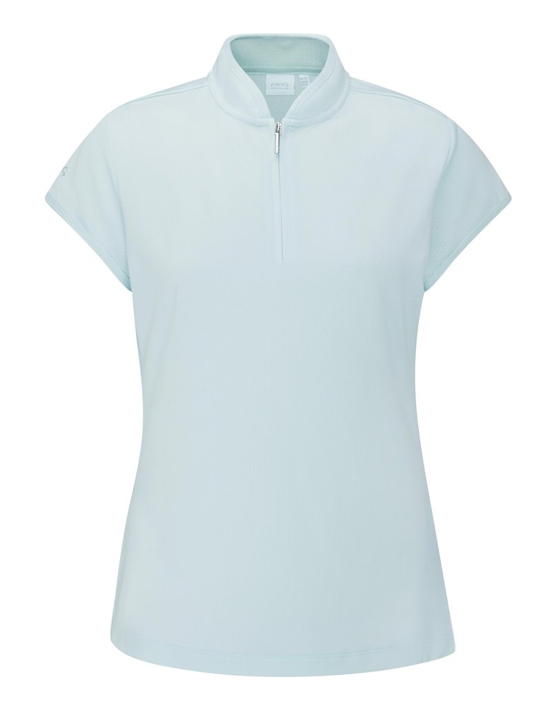 PING Evetta Jacquard dames polo, seaspray