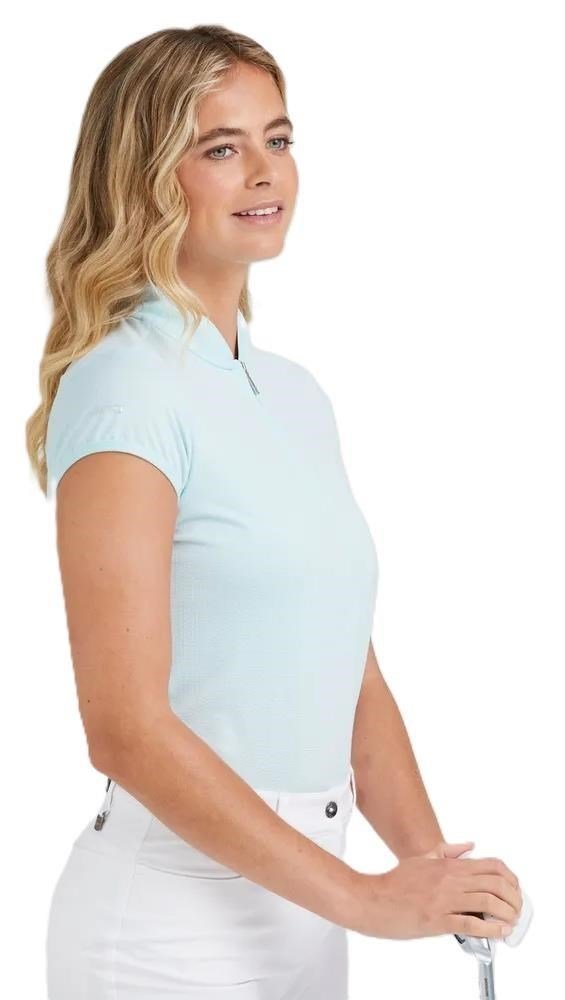 PING Evetta Jacquard dames polo, seaspray