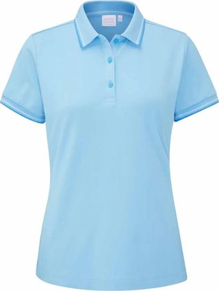 PING Viviana Tipped dames polo, baltic sea
