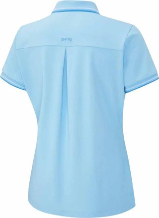 PING Viviana Tipped dames polo, baltic sea