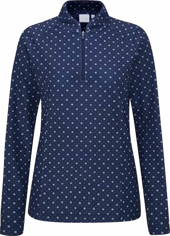 PING Arwen Printed Longsleeve dames polo, micro monogram