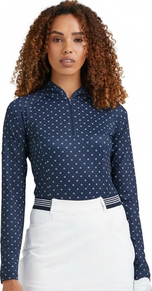 PING Arwen Printed Longsleeve dames polo, micro monogram