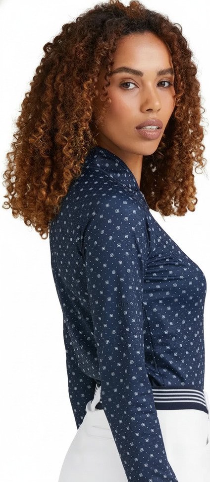 PING Arwen Printed Longsleeve dames polo, micro monogram