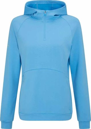 PING Rhona Textured dames hoodie, infinity blue