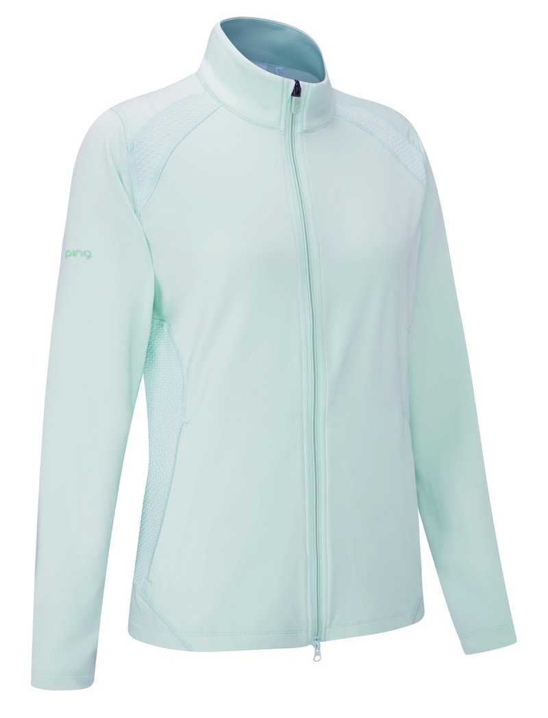 PING Eda Lightweight Full Zip dames jack, seaspray